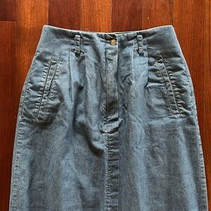 Jos. A. Bank Vintage Denim Pencil Skirt 8